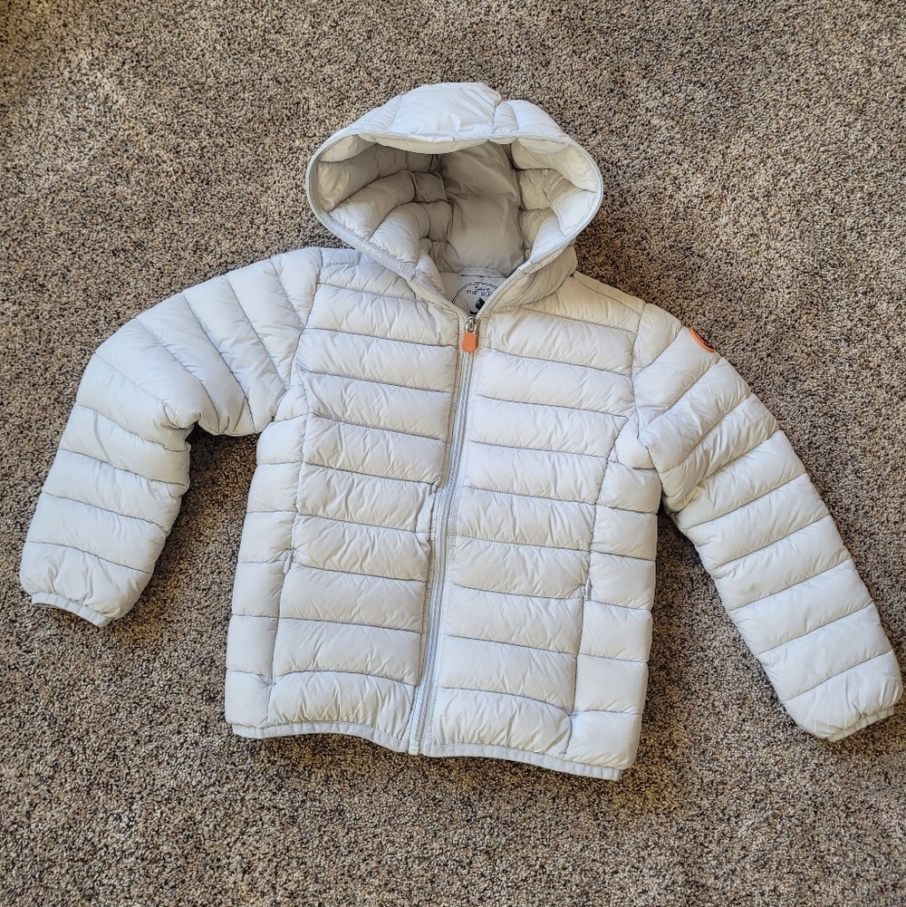 Save The Duck Kids Puffer Hooded Coat Size 6
